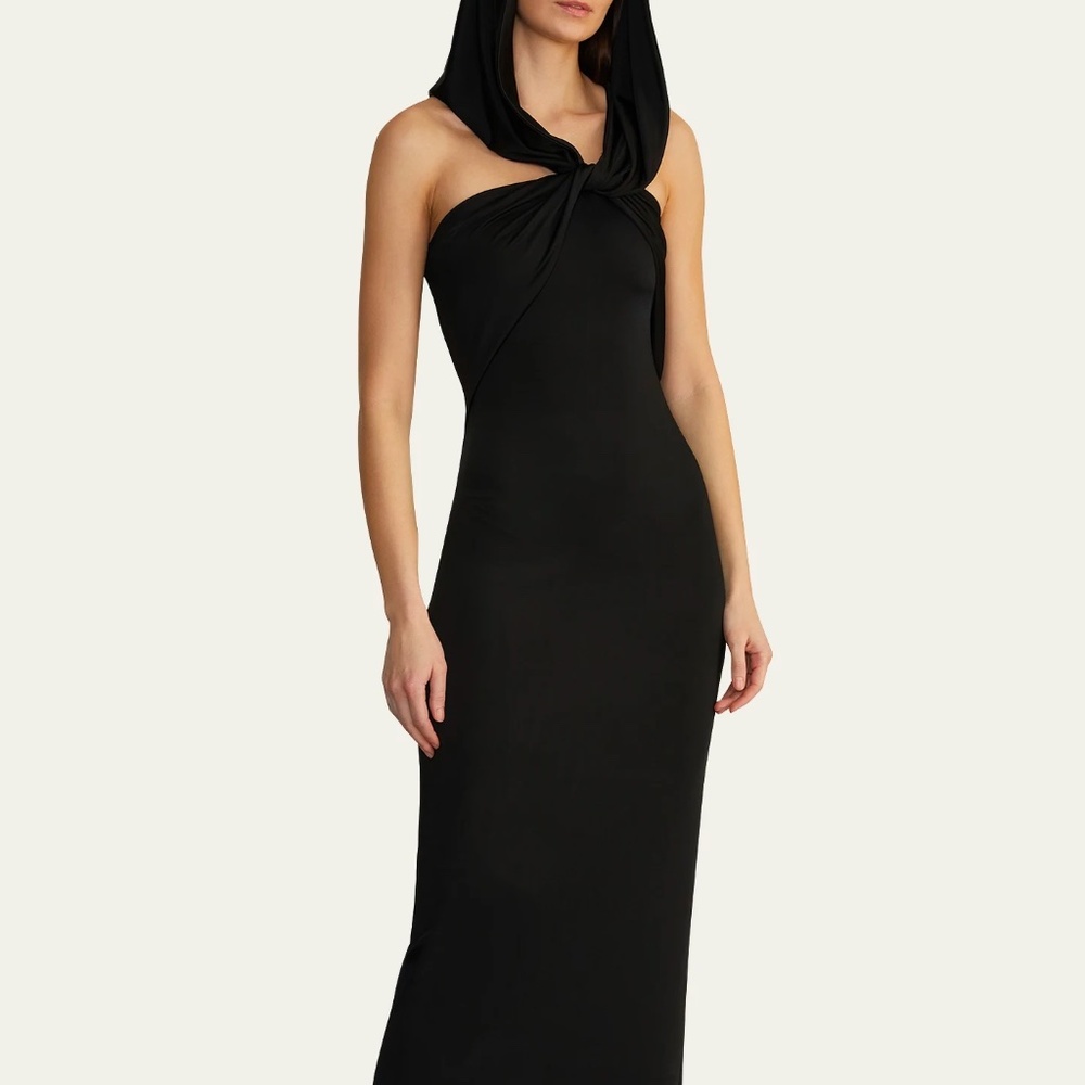 Olive Hooded Gown